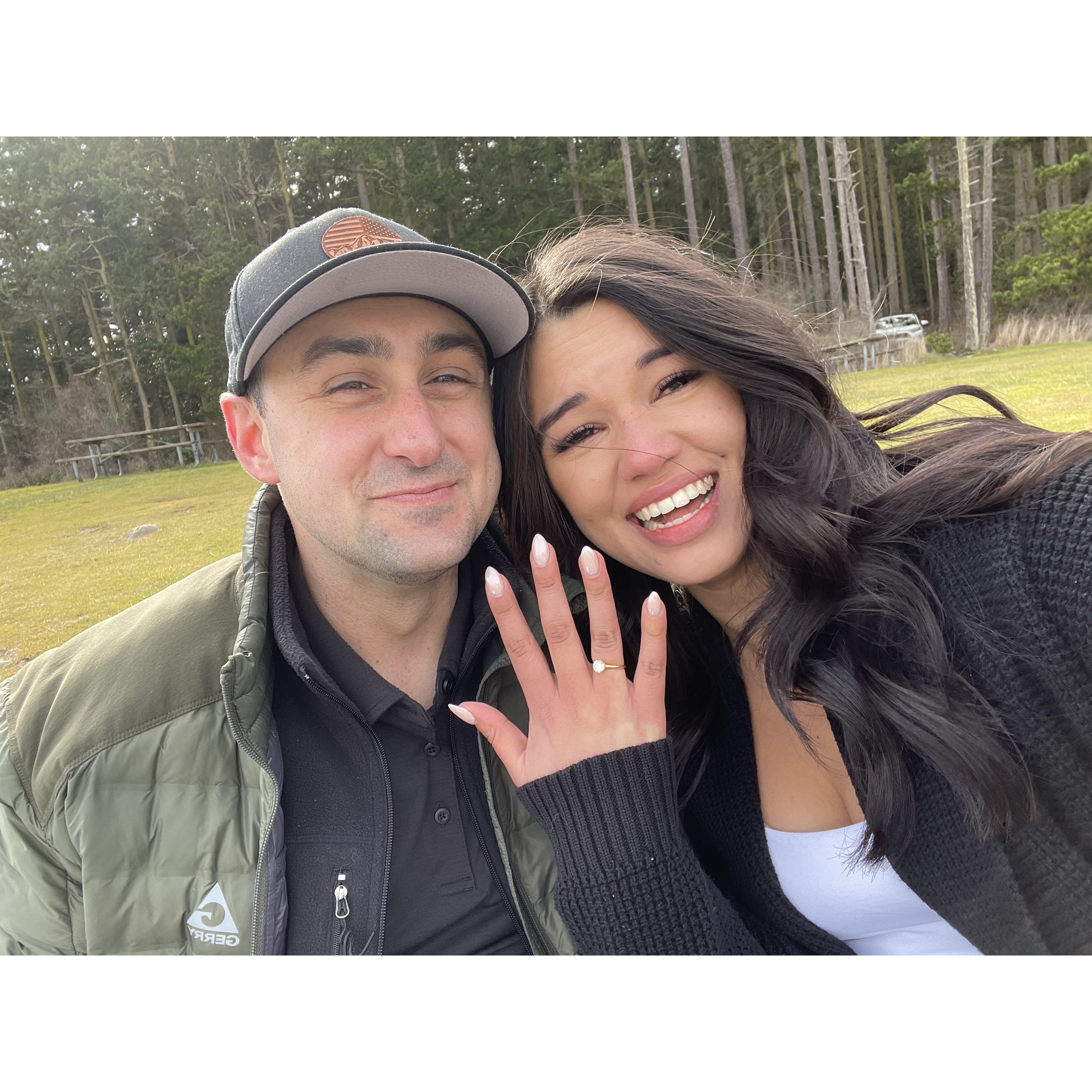 Then it happened - and Anacortes forever became my favorite spot <3 Just us and Hudson overlooking the ocean