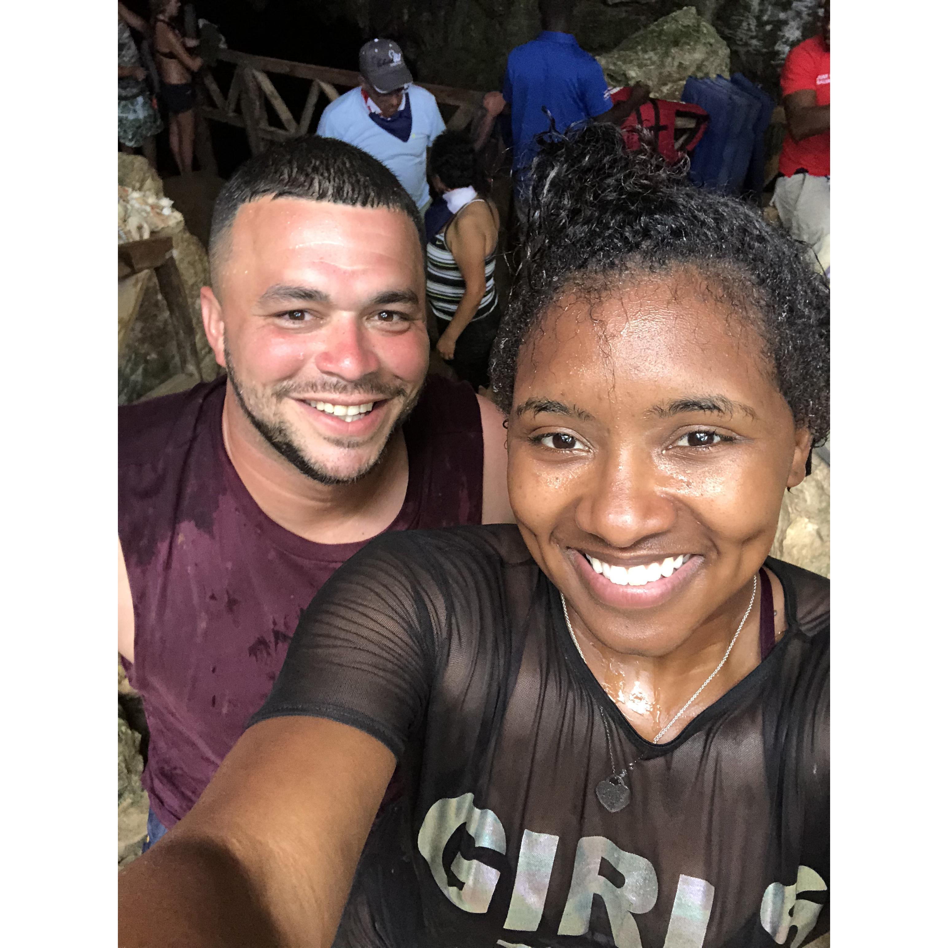 Brittany can barely tread water, but she jumped into a 25 ft cave with Charles on their first trip to Dominican Republic. She knew that if she didn’t come up, he’d come down to get her.