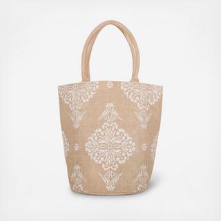 Printed Jute Bucket Bag
