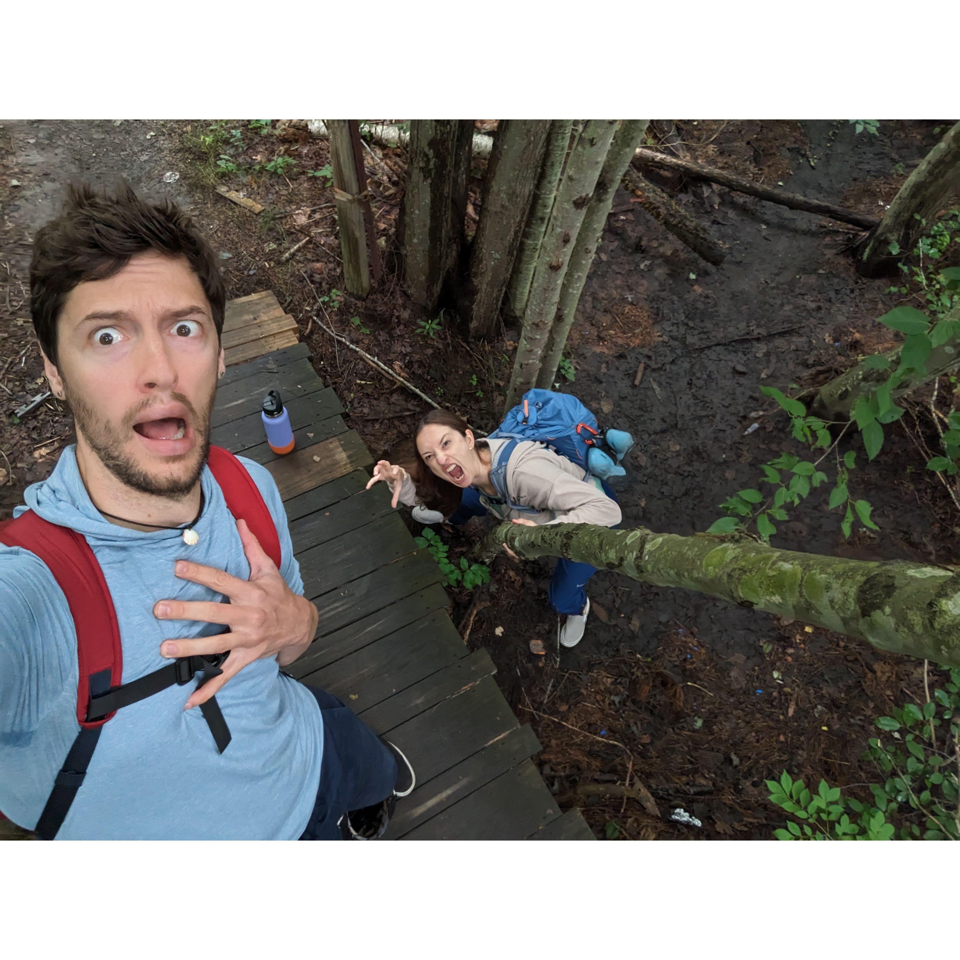 Activate troll mode when Zoe gets hungry on a hike (inspired by the OG troll-king Christopher Williams!)
