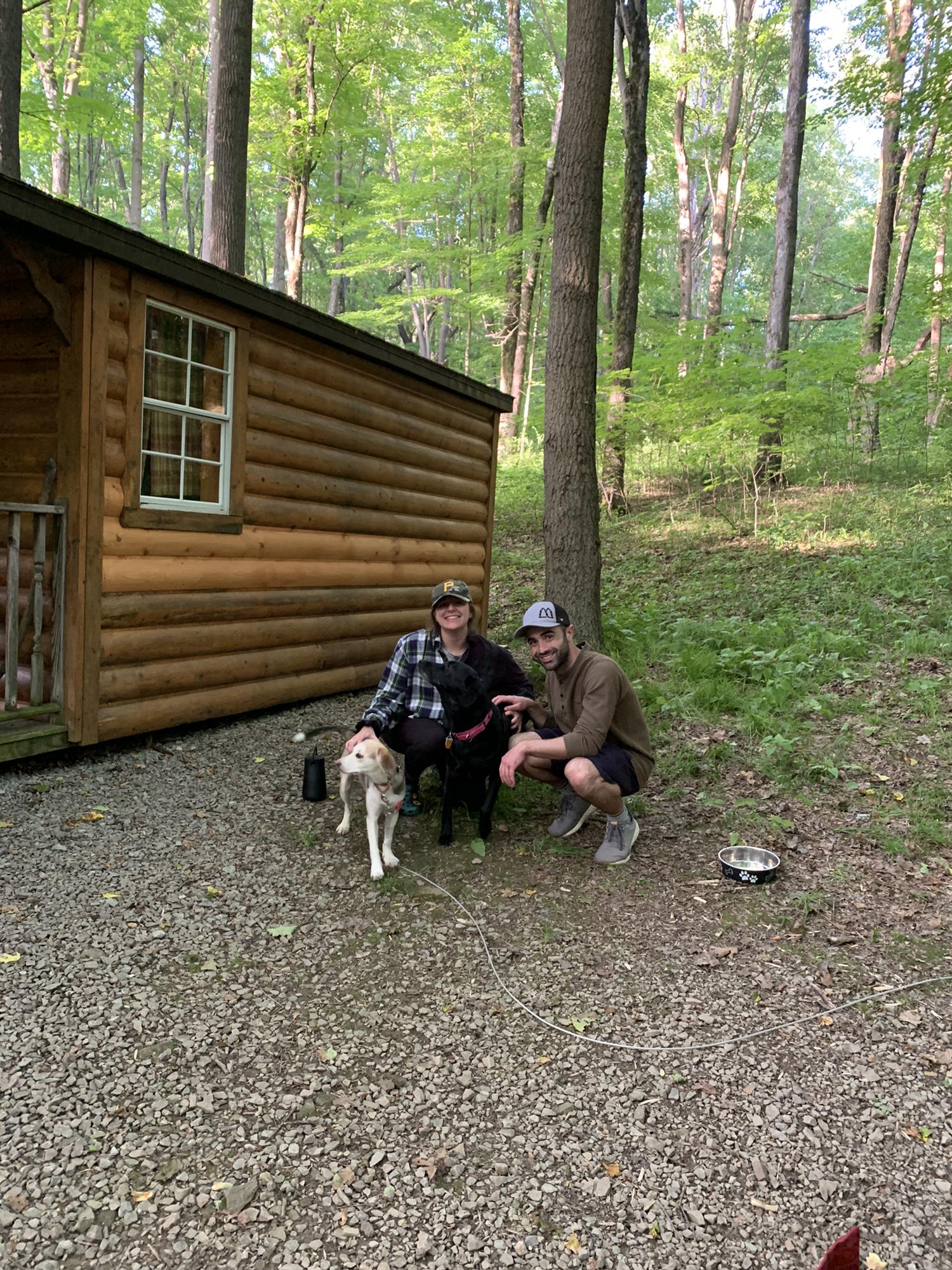 We love camping with our pups in Ohiopyle