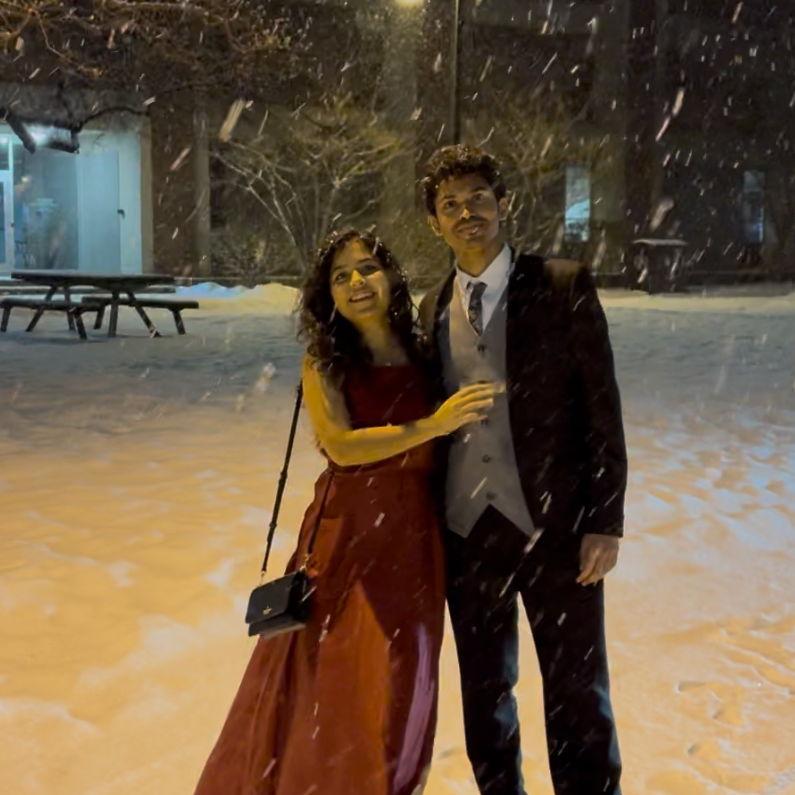 Being Bollywood-esque in the snow, because why not?!