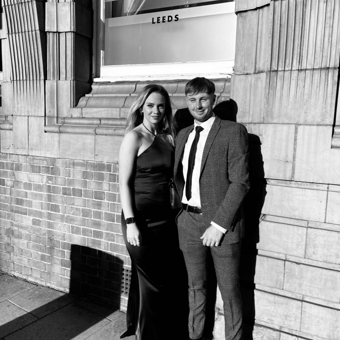 Joe supporting Gabrielle at her Law Ball.
