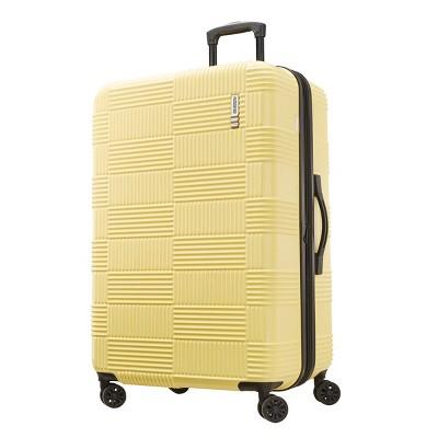 American Tourister 28" Checkered Hardside Spinner Suitcase - Yellow