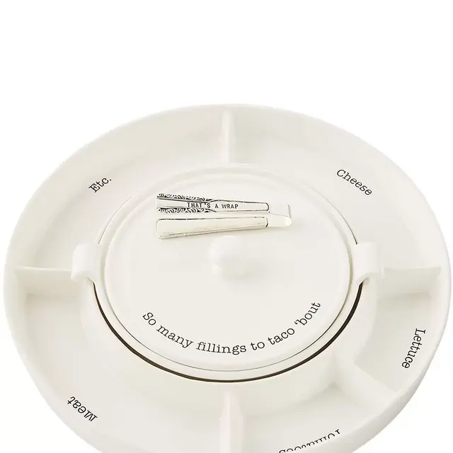 Mud PieTaco Bar and Tortilla Warmer Set