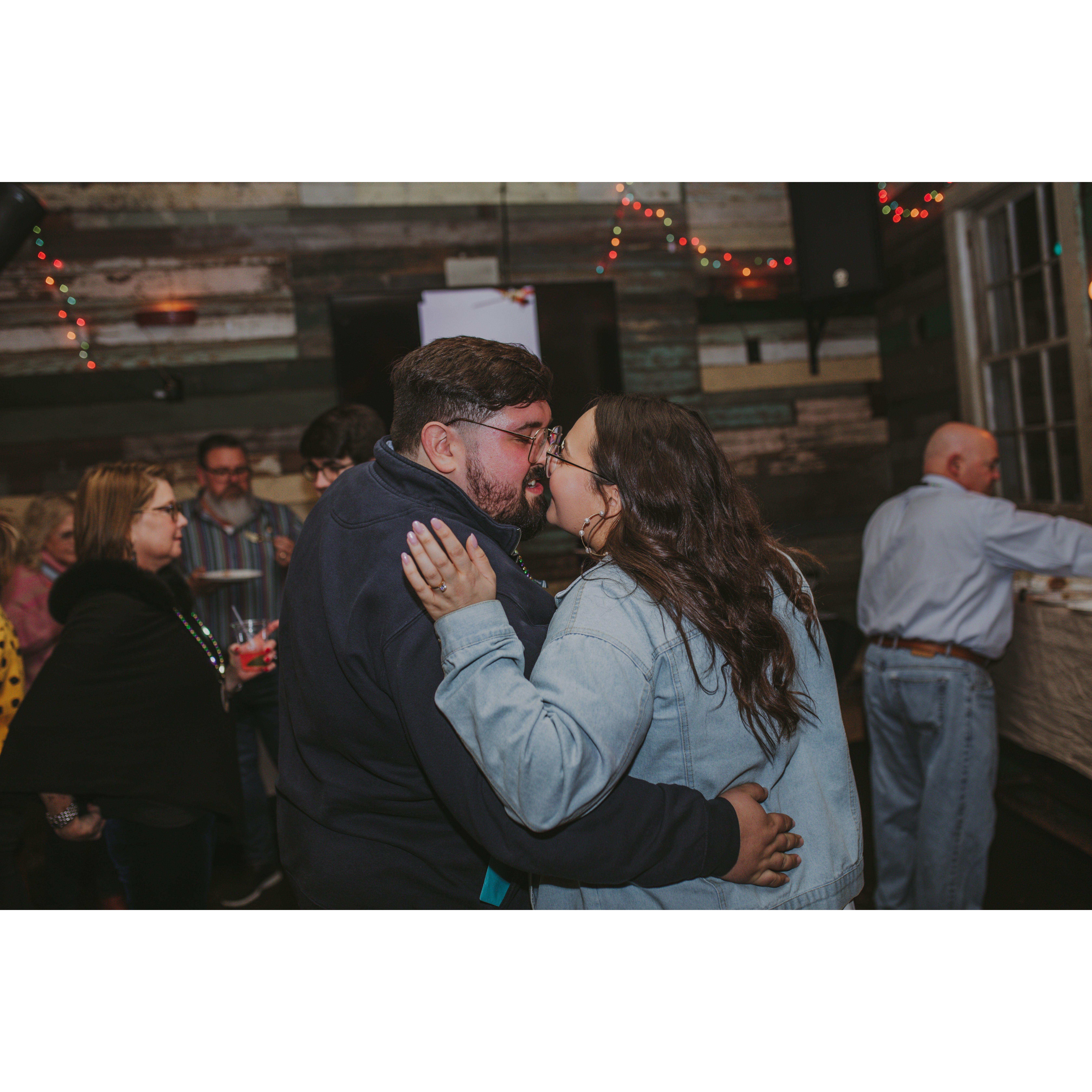 At our lovely engagement party. 1.28.23