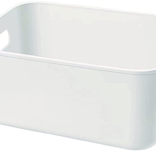 Amyup Set of 3 Plastic Storage Bins,Versatile Kitchen Pantry Organization and Storage,for Plastic Storage Container Under Bed,Under Sink Bathroom Organizer (3 Pack Small, White)