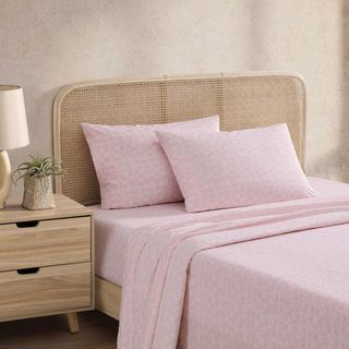 Lovely Palms Cotton Percale 4-Piece Sheet Set