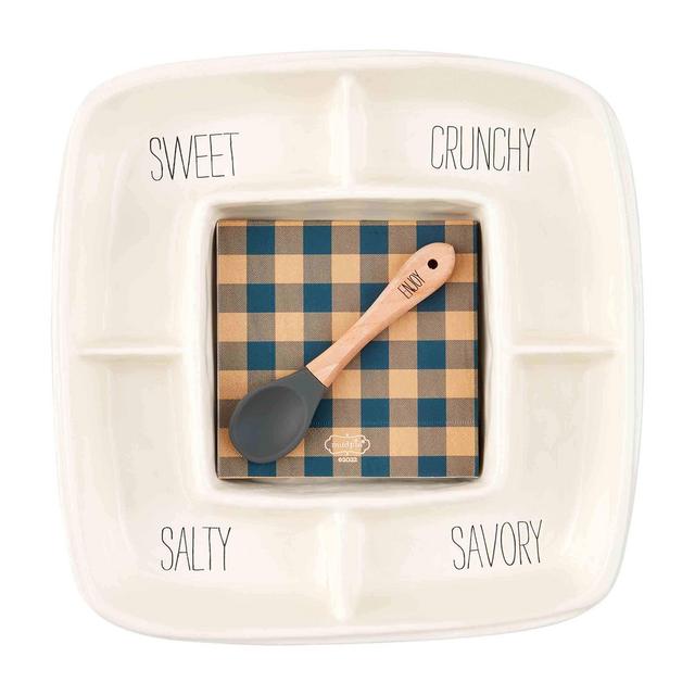 Snack Tray and Napkin Set