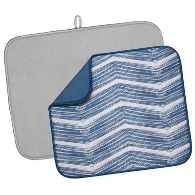 The Original™ 2-Piece Value Pack Dish Mats in Blue/Grey