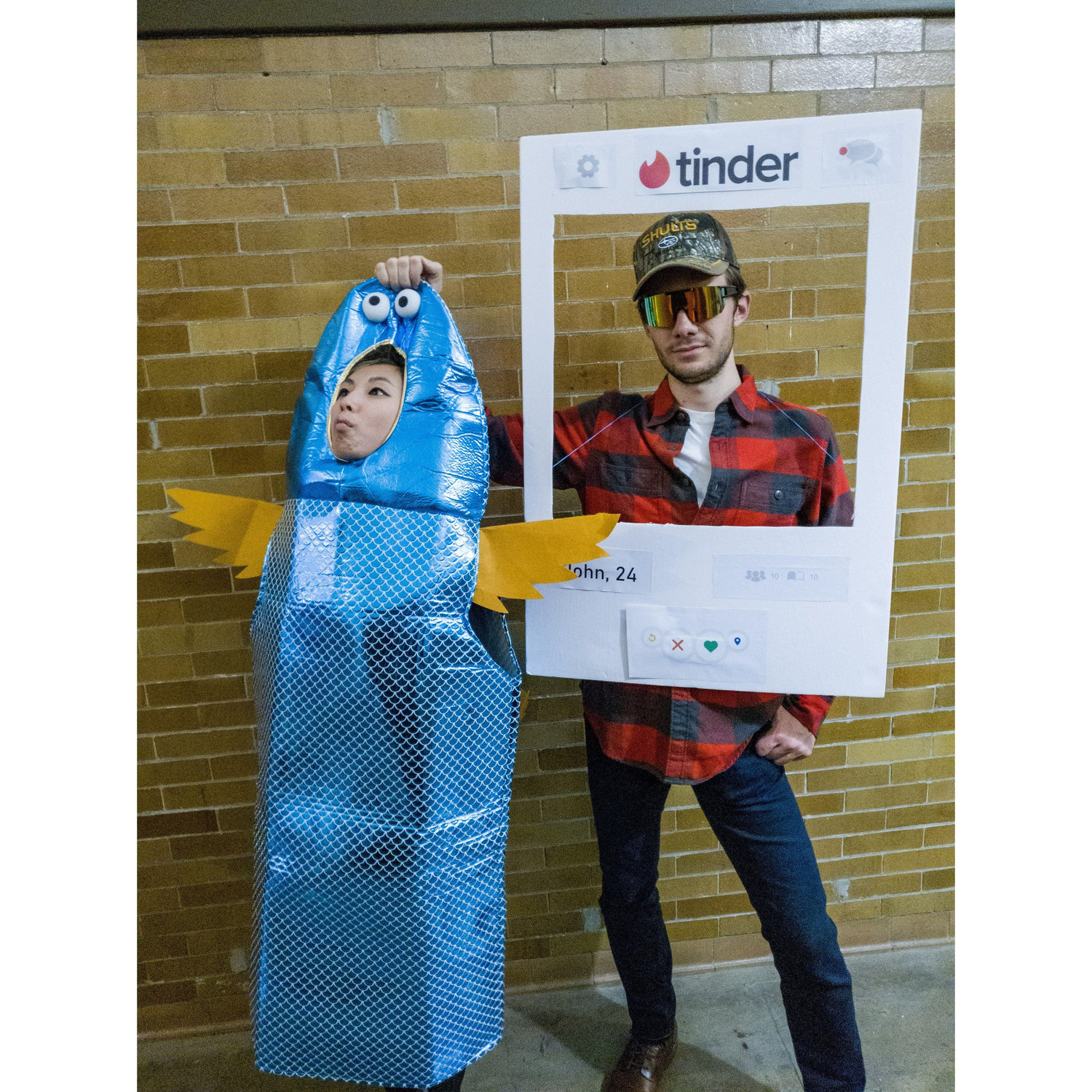 "Dressing up as a fish for Halloween so men on Tinder have the unrelenting urge to hold me"