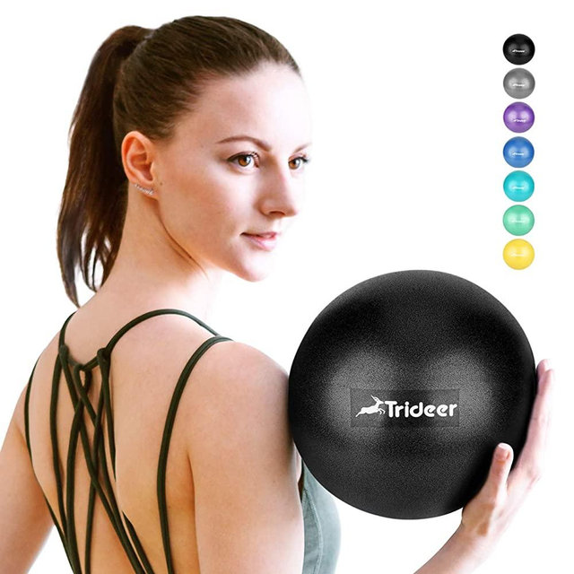 Trideer Pilates Ball, Barre Ball, Mini Exercise Ball, 9 Inch Small Bender Ball, Pilates, Yoga, Core Training and Physical Therapy, Improves Balance (Home & Gym & Office)