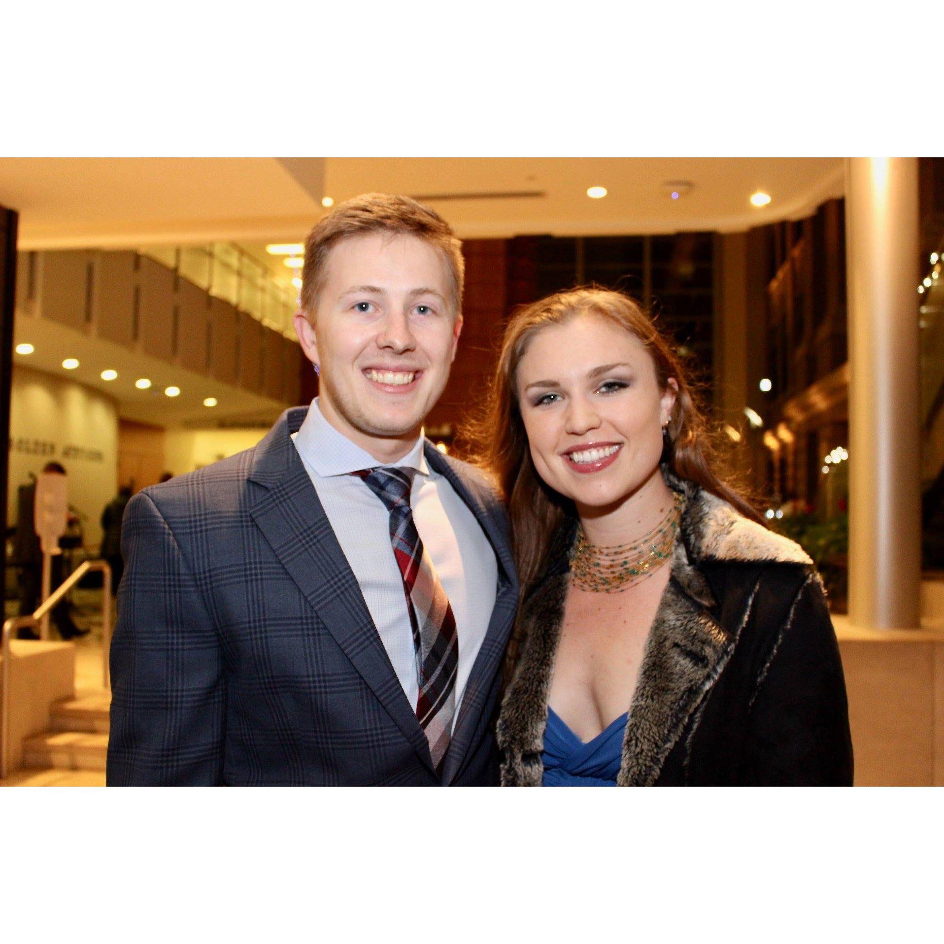 First formal together at an event when Carrie was in medical school in St. Louis