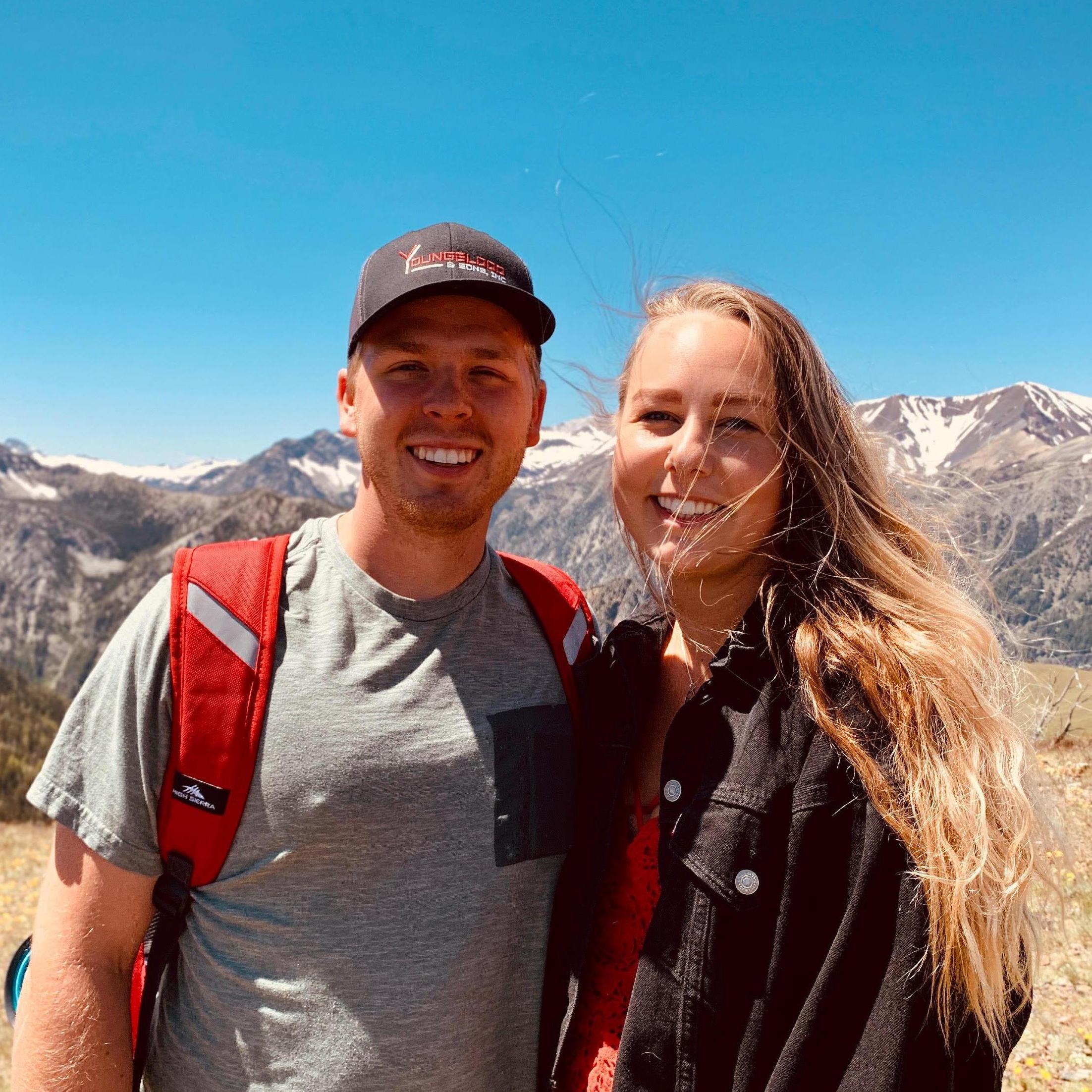 Hiking to our future wedding venue