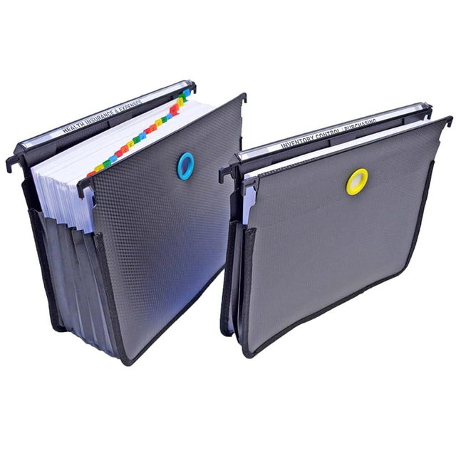 Ultimate Office MagniFile High-Capacity Hanging File Folders, 5" Expanding Files With Silicone Rubber Gussets and Sewn Nylon Edges (Set of 2)