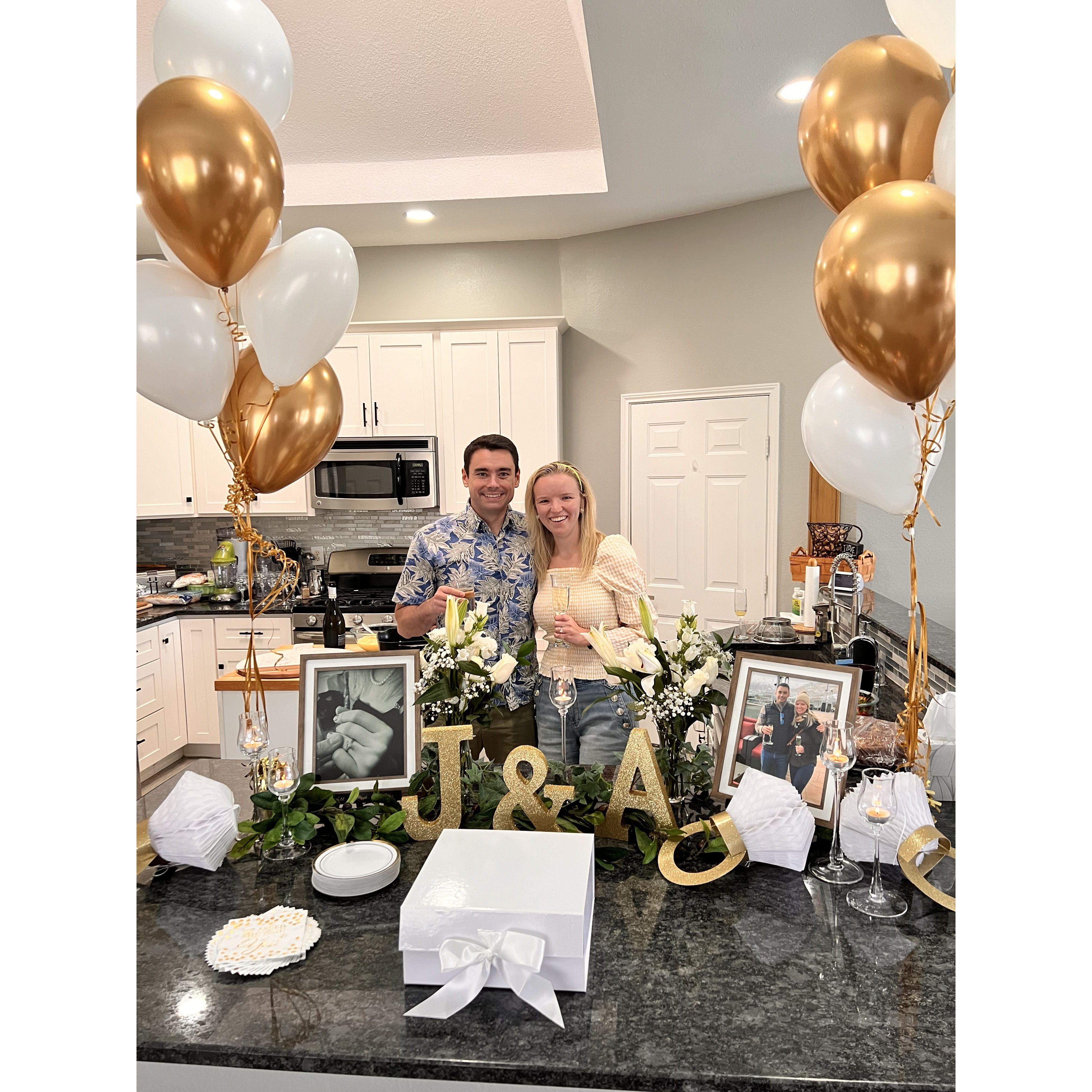 Our engagement party hosted by Jason's family in Dallas!