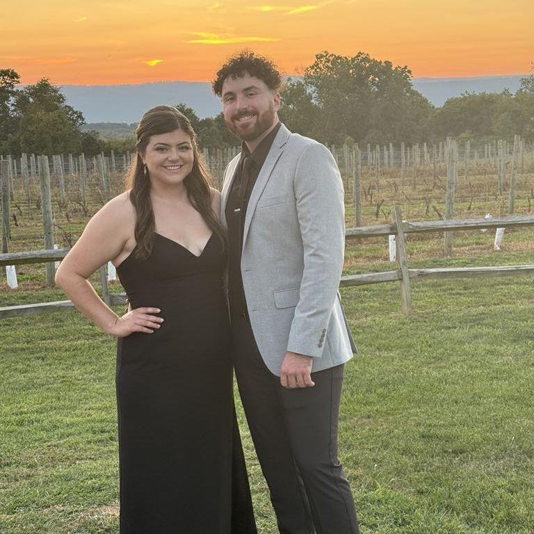 Our first wedding together. Cheers to Lyric and Logan!