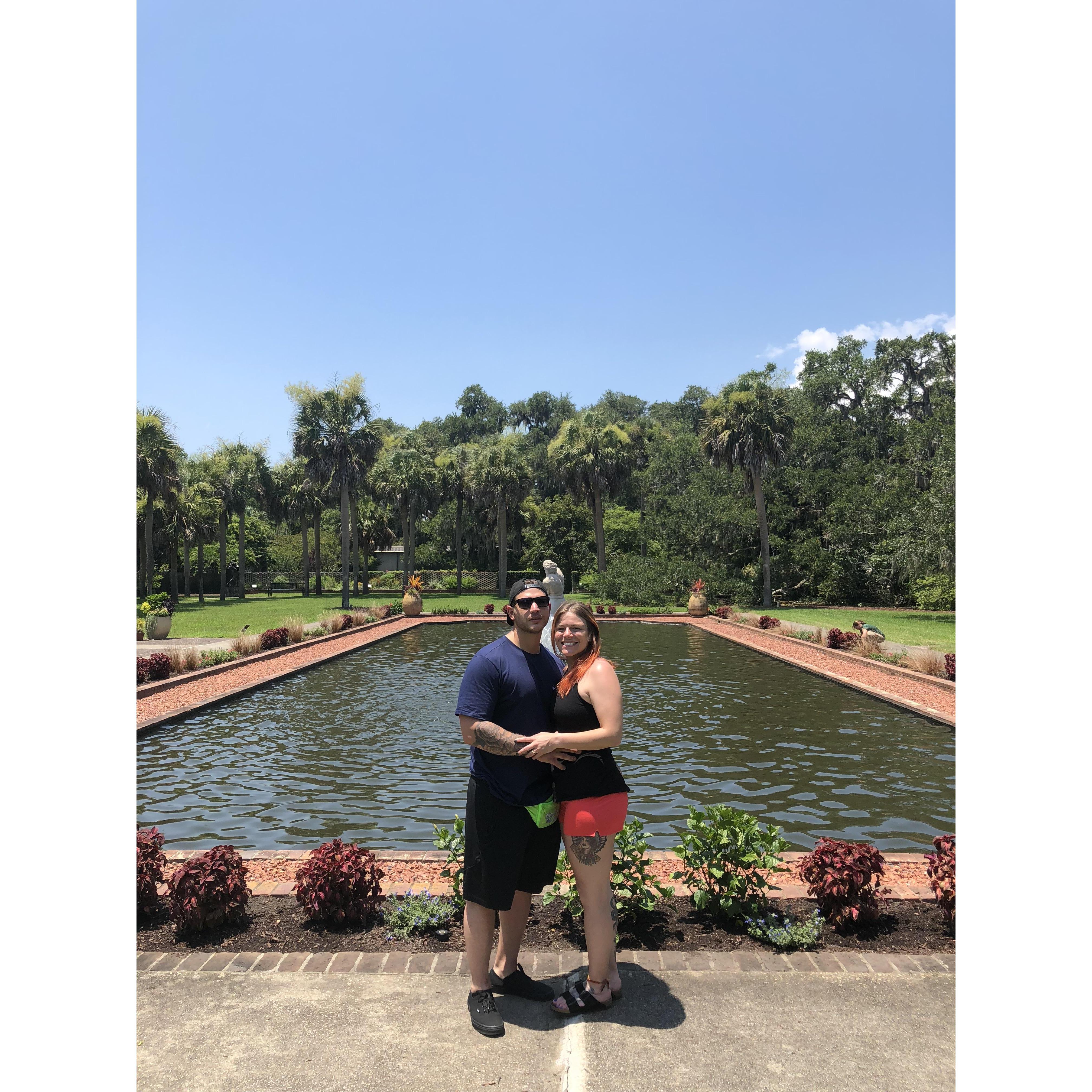 The day after the Engagement.... at the National Historic Brookgreen Gardens in South Carolina.