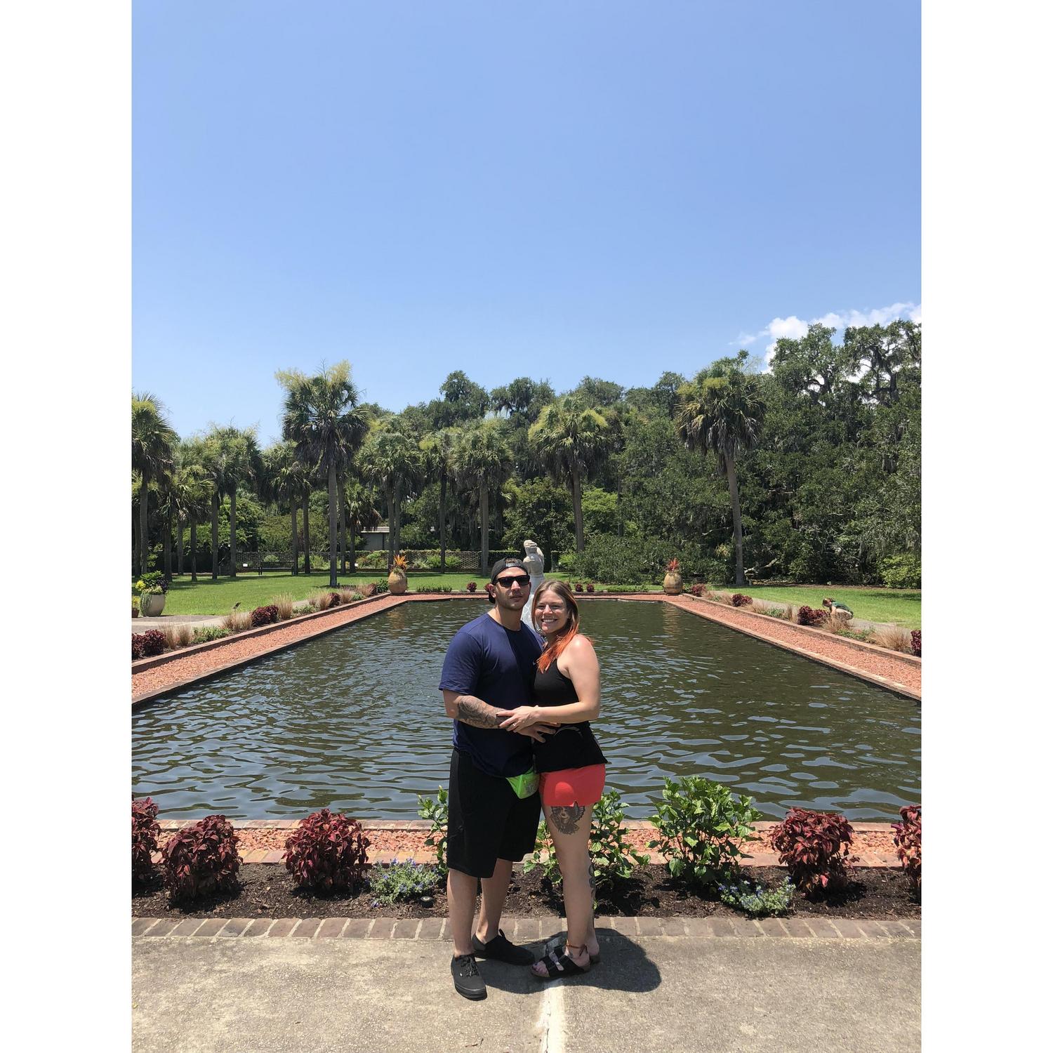 The day after the Engagement.... at the National Historic Brookgreen Gardens in South Carolina.