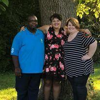 With our second, Elizabeth, for homecoming 2018.