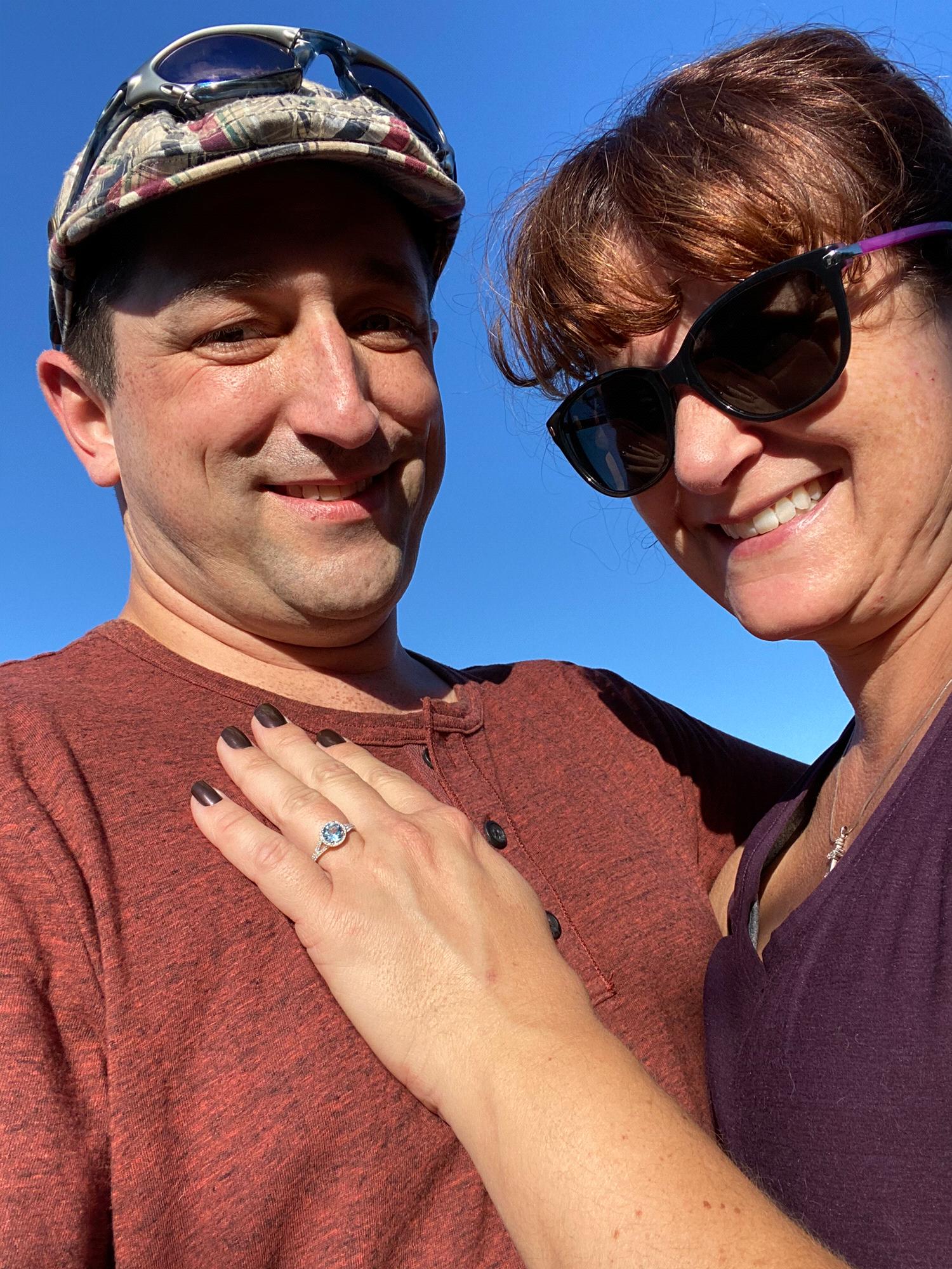 Melanie was beyond surprised and Mike was beyond nervous. But it was a magical moment in the sand by the ocean on Marginal Way.  We even got an applause from the people sitting on the ledge above us!