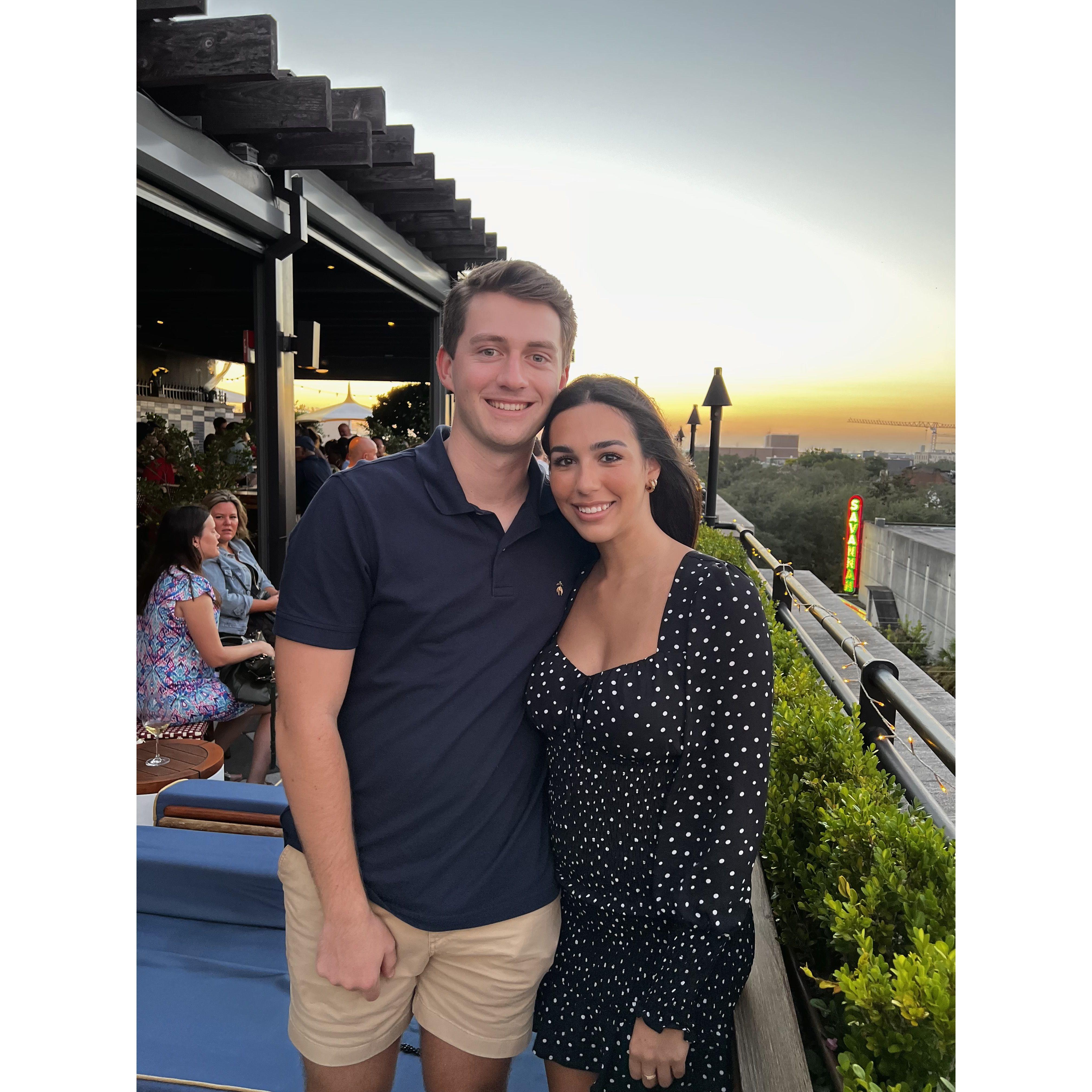 Celebrating our 2 year anniversary in Savannah, GA