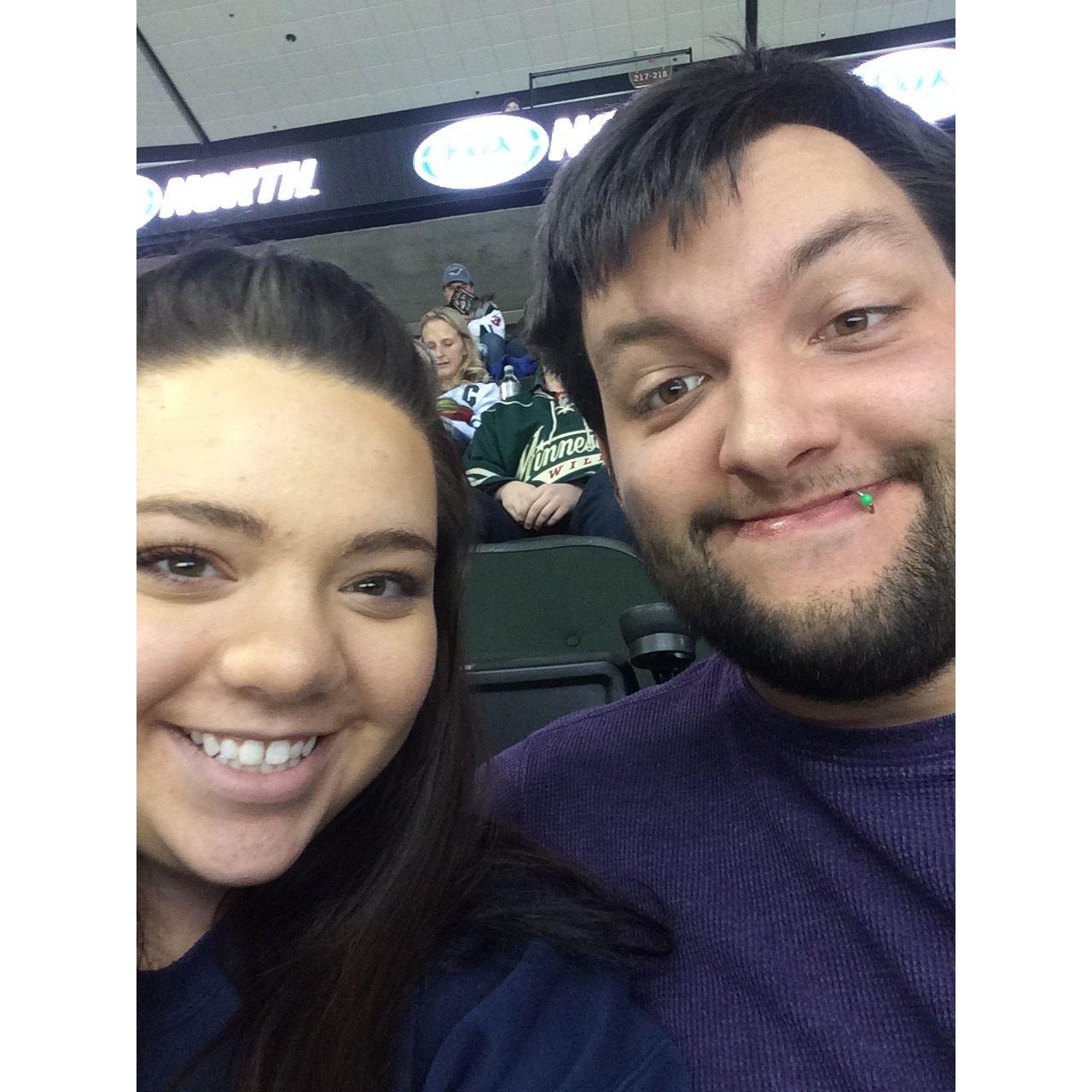 Our first Wild game, 2014.