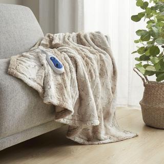 Zuri Oversized Faux Fur Heated Throw