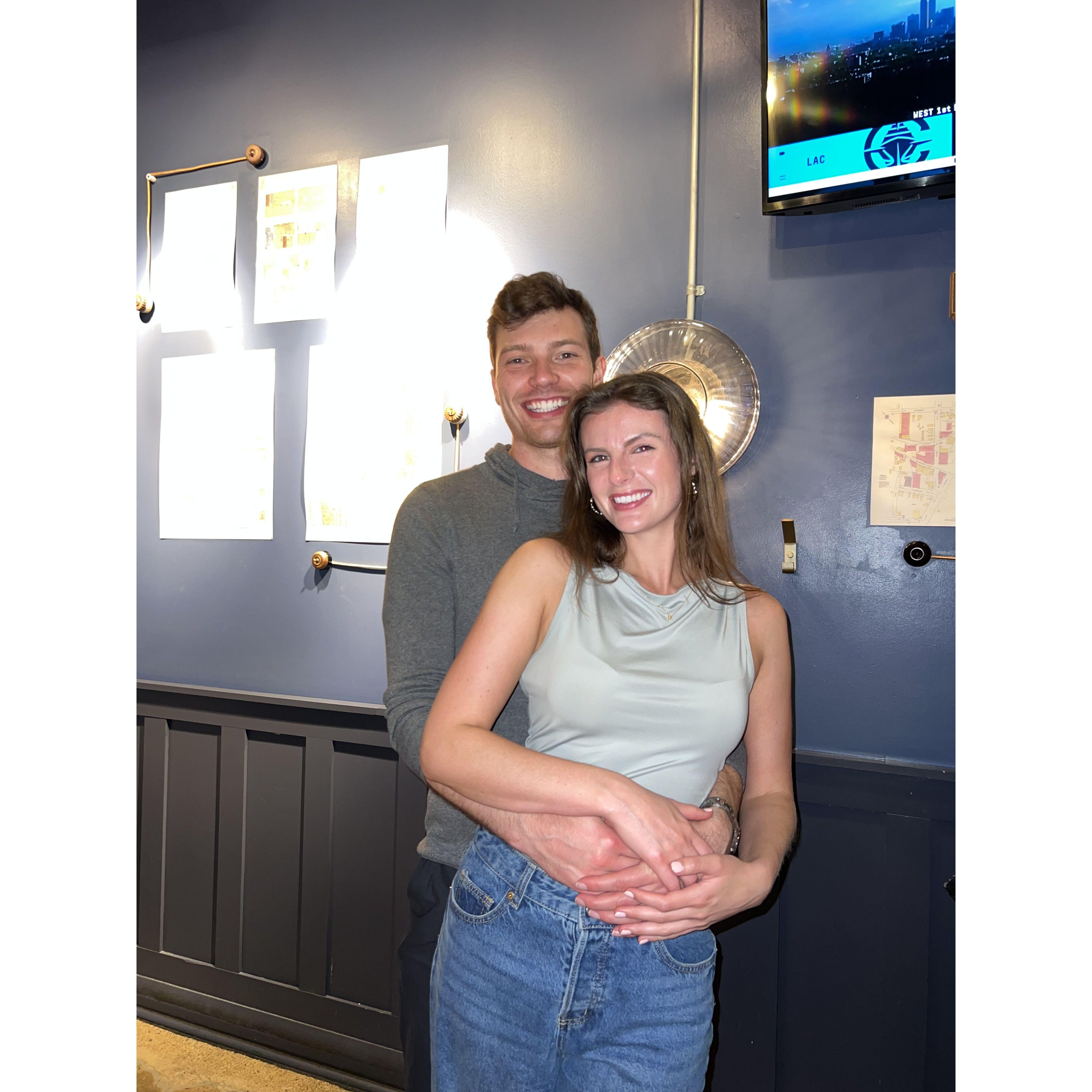 Liz's birthday - right before the proposal!