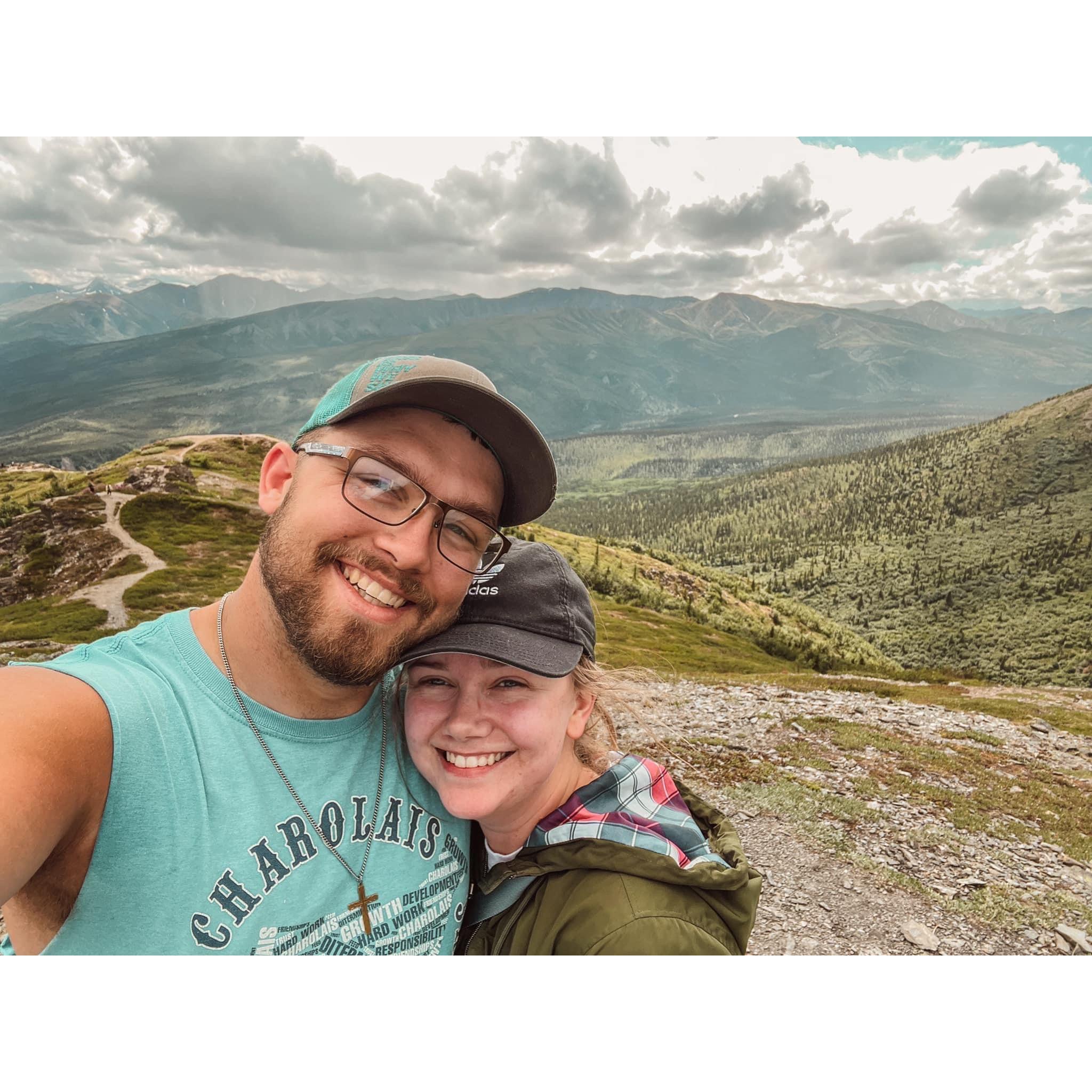 The end of a long hike in Denali National Park