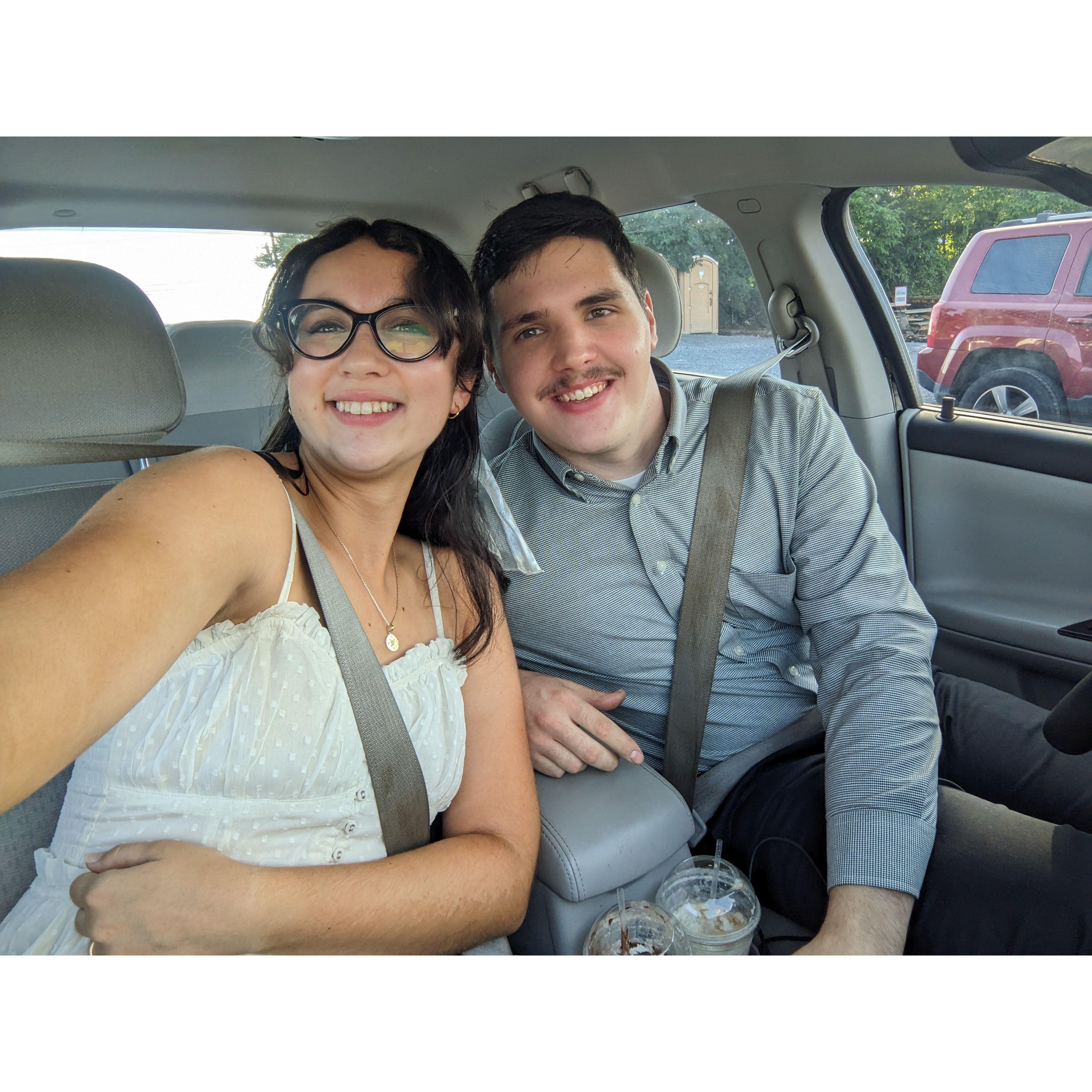 Going to get our engagement photos taken!