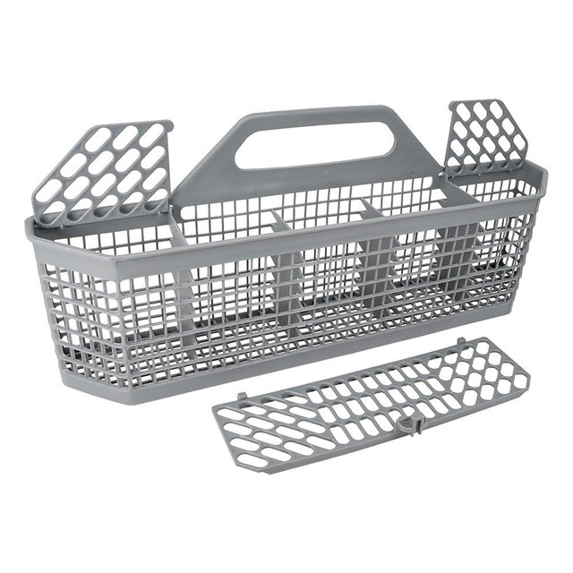 Universal WD28X10128 Dishwasher Cutlery Basket, Durable Dishwasher Basket with Flaps Open Design, Dishwasher Utensil Basket Compatible with GE and fits Whirlpool Frigi-daire Kenmore dishwasher