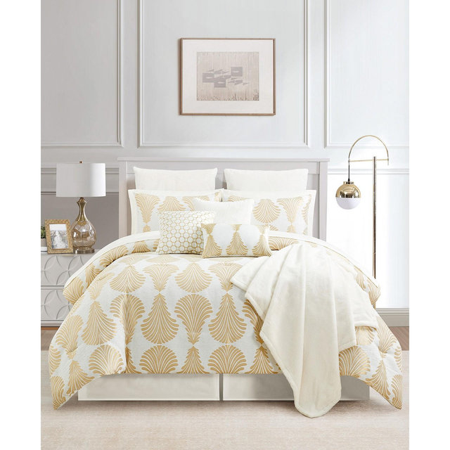 Sunham Fan Damask 14-Pc. Comforter Set, Queen