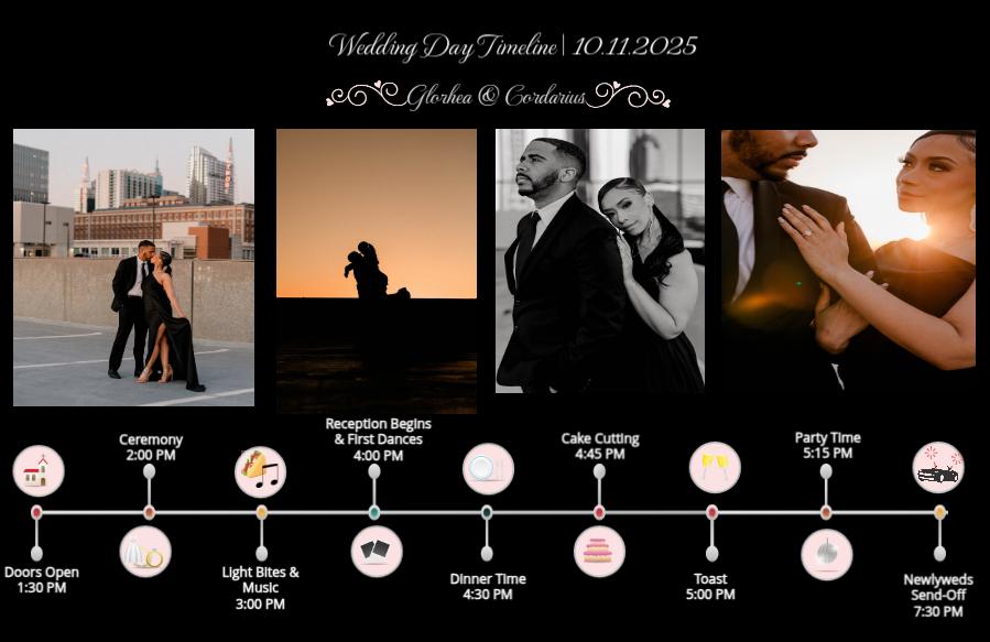 The Wedding Website of Glorhea Sherman and Cordarius Pettway