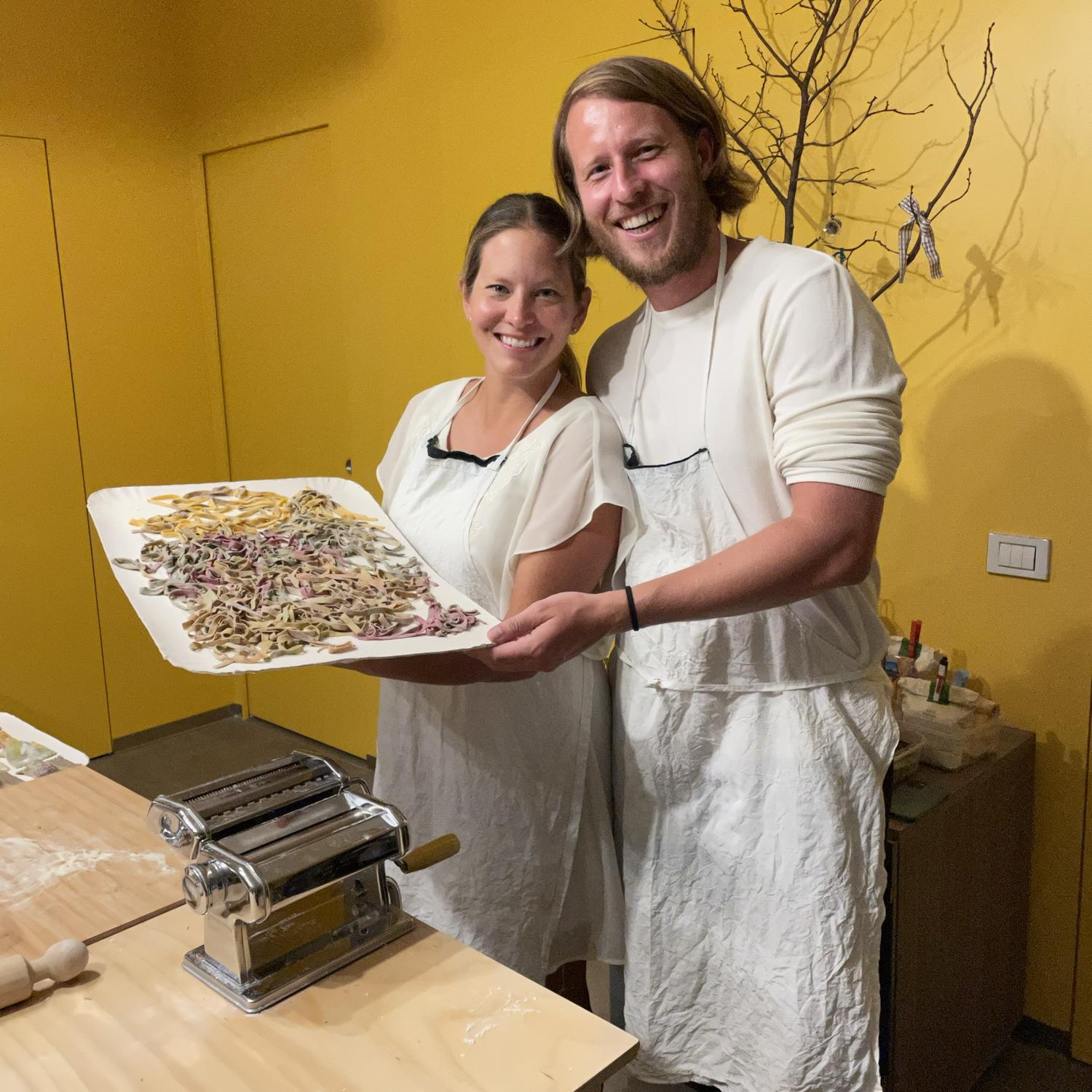 Pasta making class in Lake Como