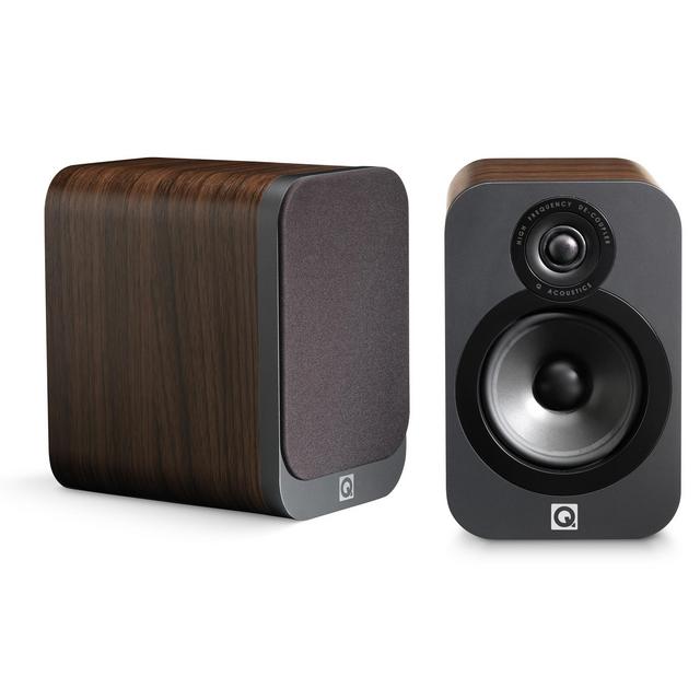 Q Acoustics 3020 Bookshelf Speaker Pair American Walnut