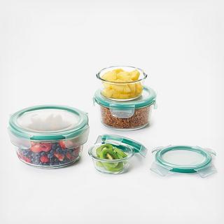 Good Grips 8-Piece Smart Seal Glass Round Container Set