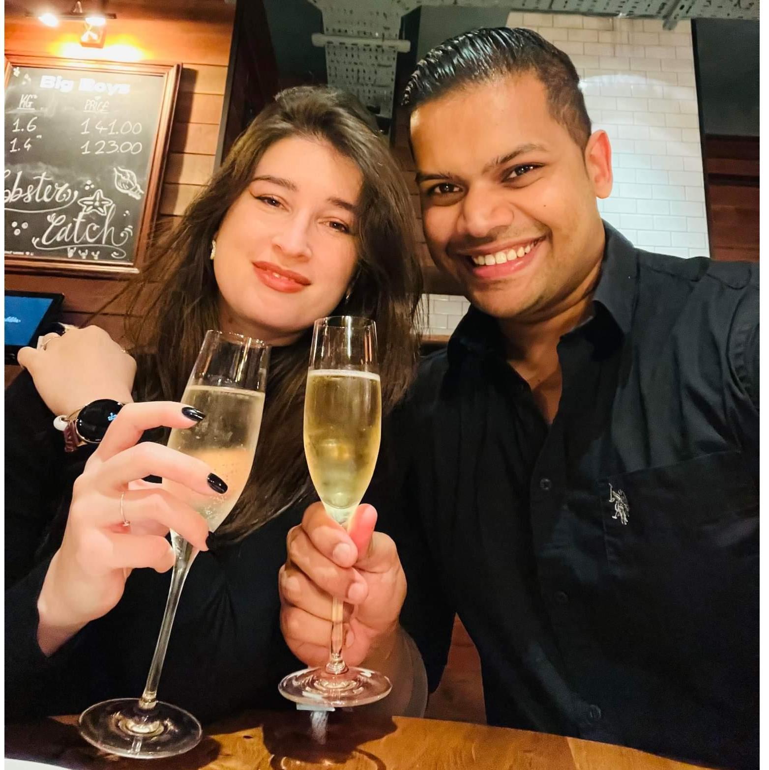Agnello's 31st birthday at their favorite restaurant Burger and Lobster