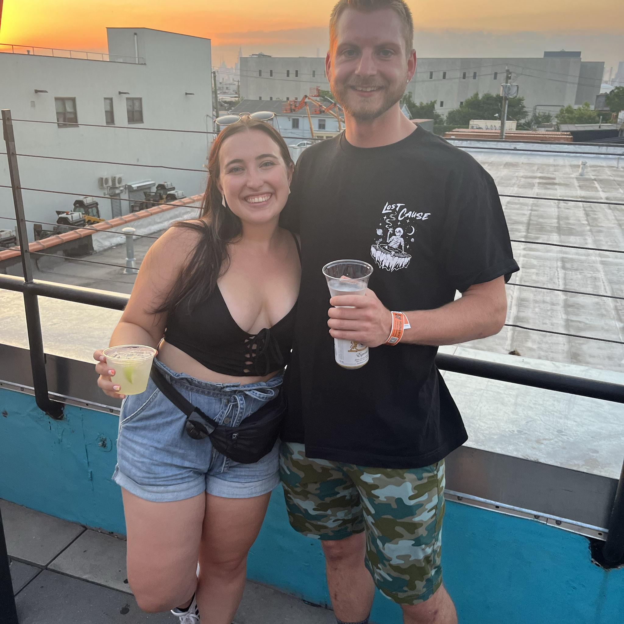 Gabe & Alyssa at a rooftop concert in Brooklyn, NY.
July 2022