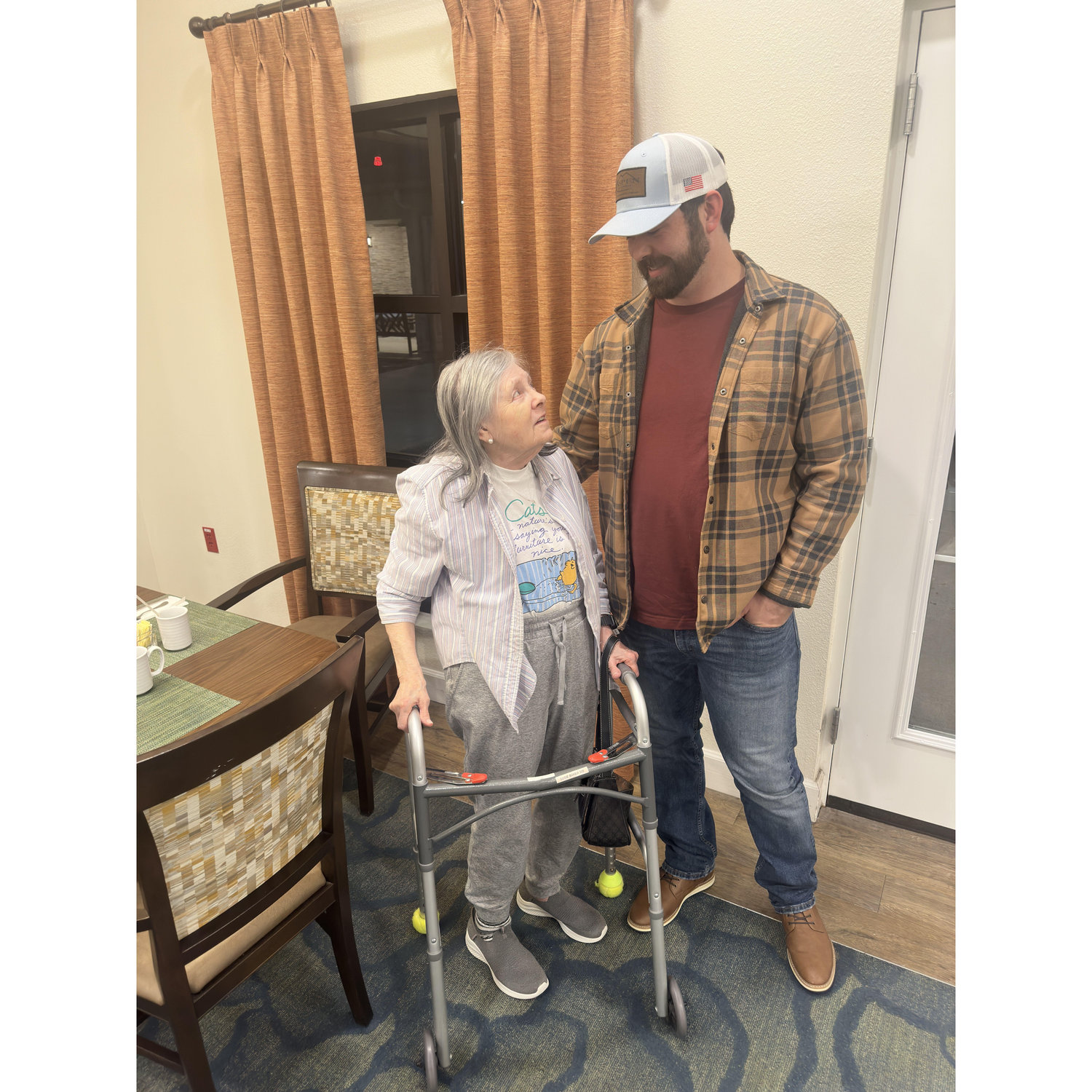 Aaron with Grandma - she loved him!!