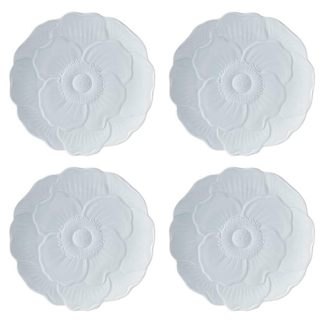 Lenox 897766 Butterfly Meadow Floral Accent Plates, Blue, Set of 4
