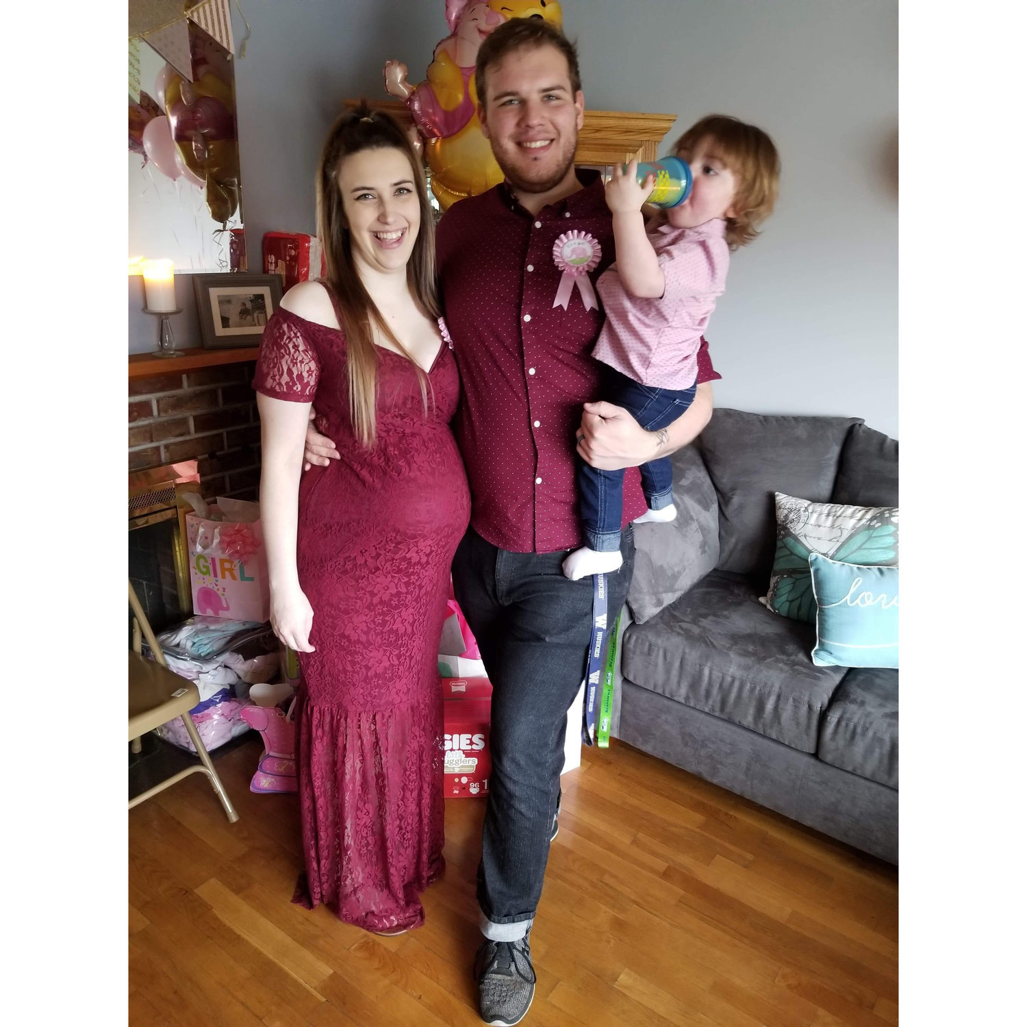 First family picture of the 4 of us.