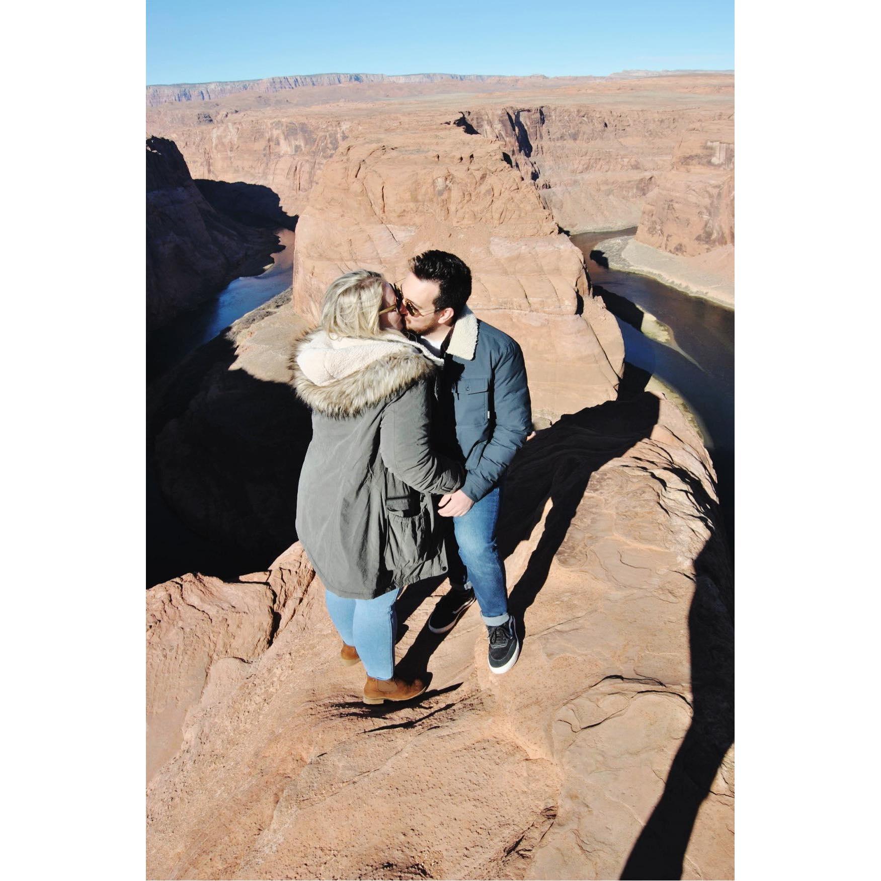 Larissa saying yes to the proposal.
