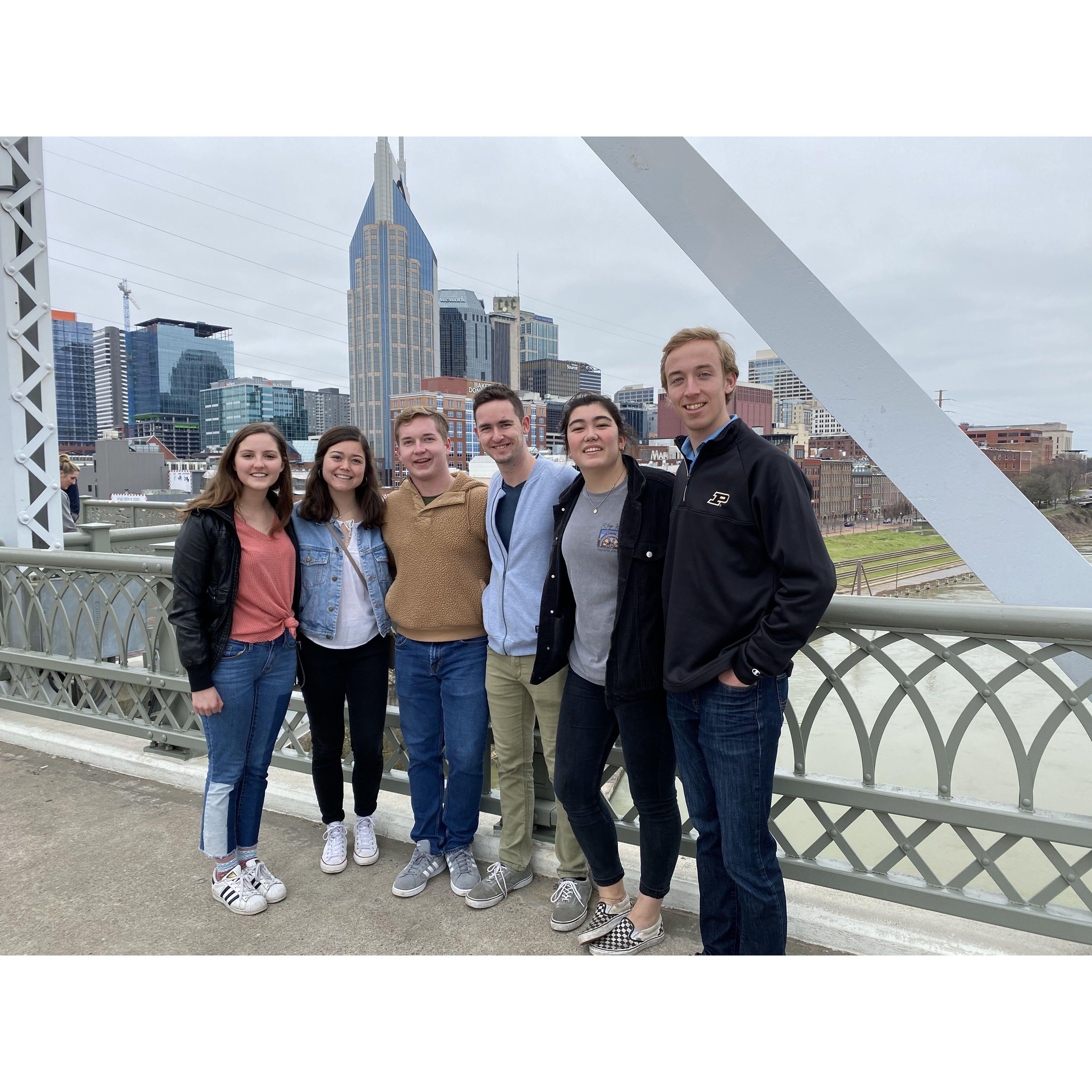 Our Senior year Spring Break trip in Nashville right before Covid