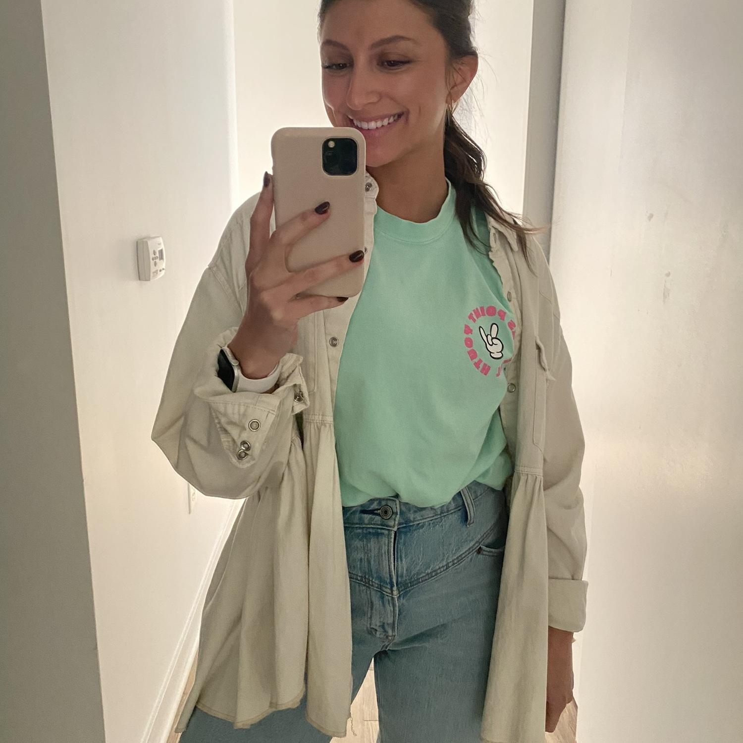 the night it all began… selfie before I left the house for youth night at our church in Indianapolis.