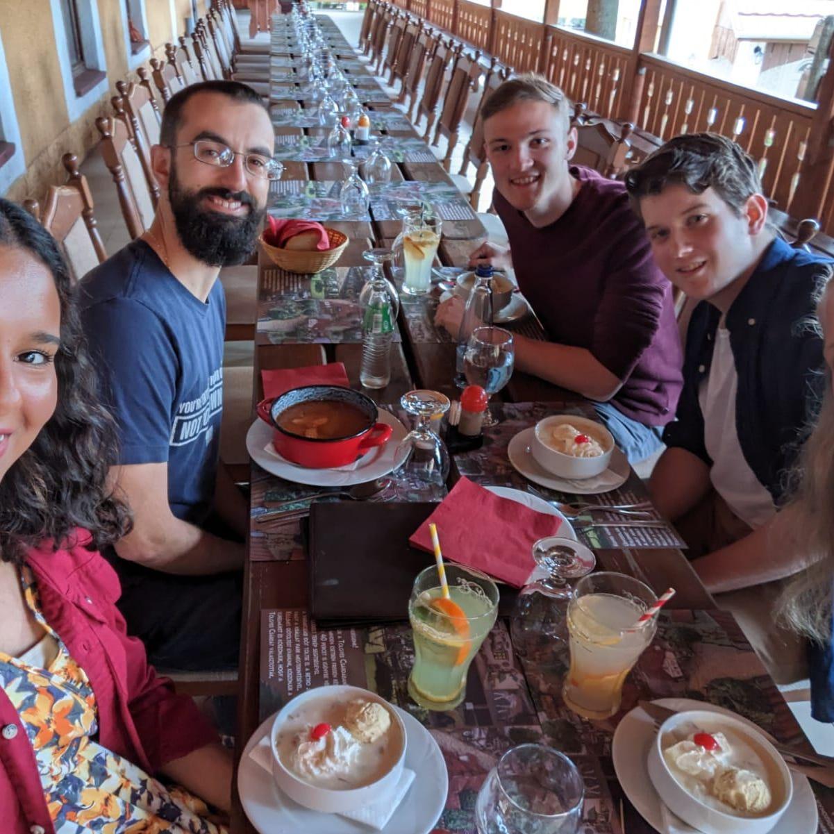 A date with our friends back when we were studying together