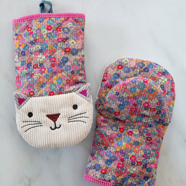 Midi Oven Mitt - Cat