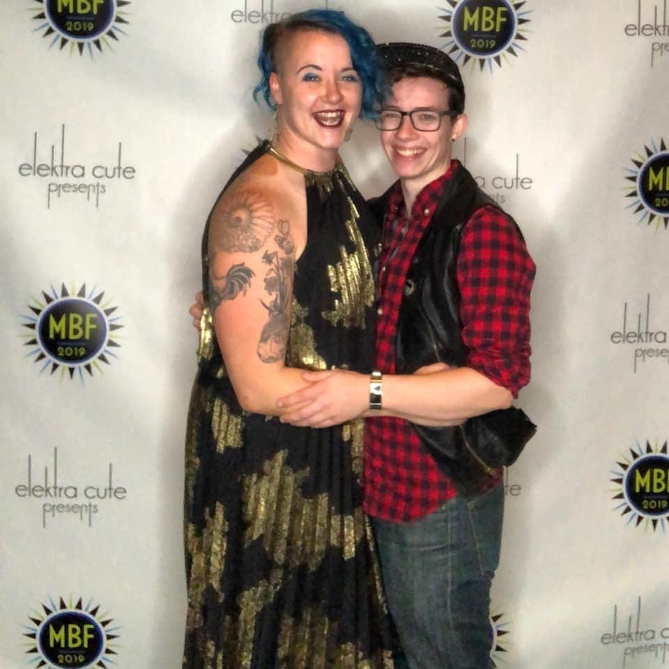 We are both performers and this is from helping out at the Minneapolis burlesque festival couple years ago