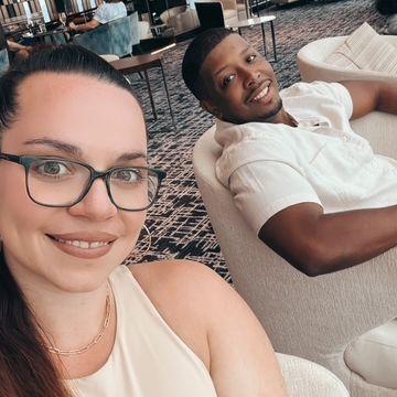 Our first cruise together (which was a real adventure, to say the least! LOL)