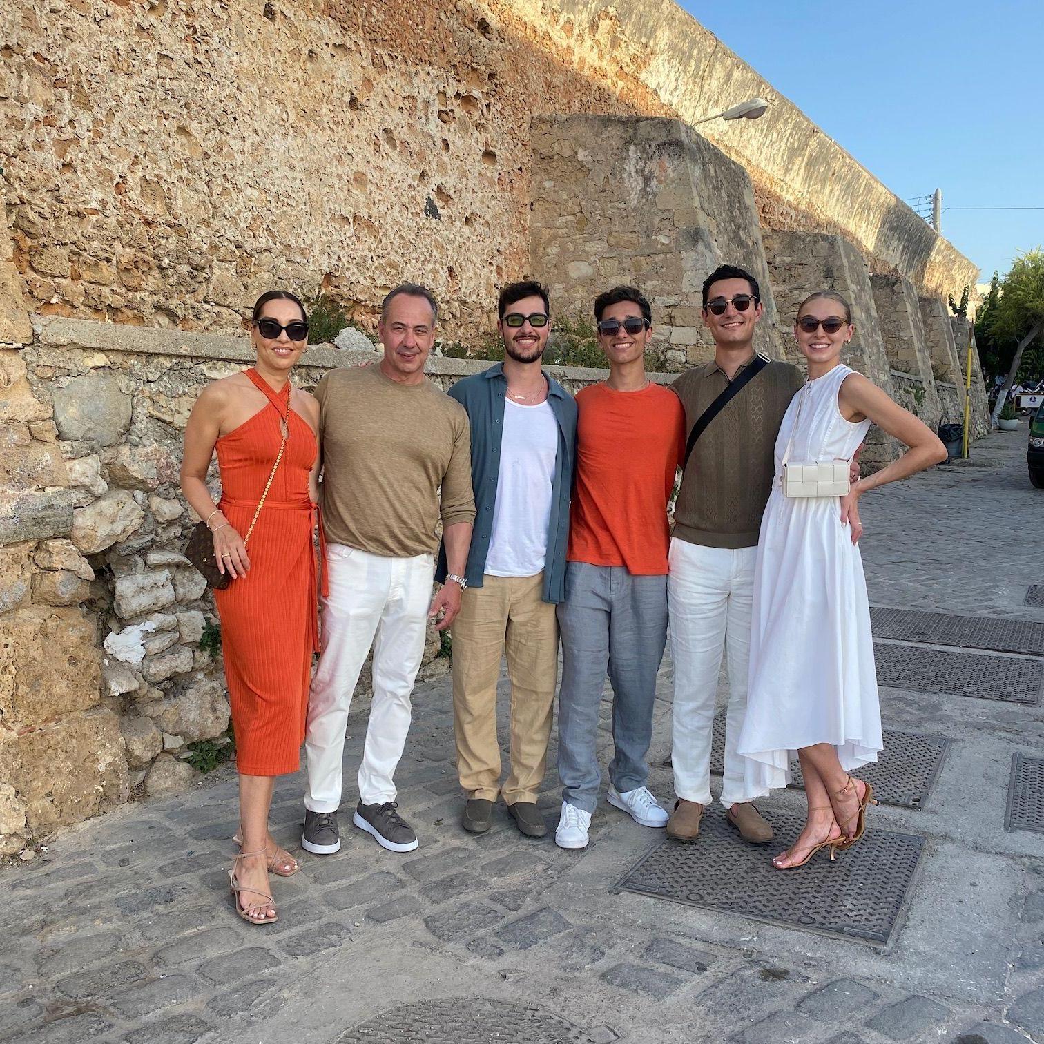 Family photo in Crete, Greece 2023